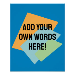 Póster Formas retro personalizadas