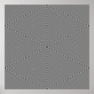 Póster Formas simétricas Op Sólo Art 06