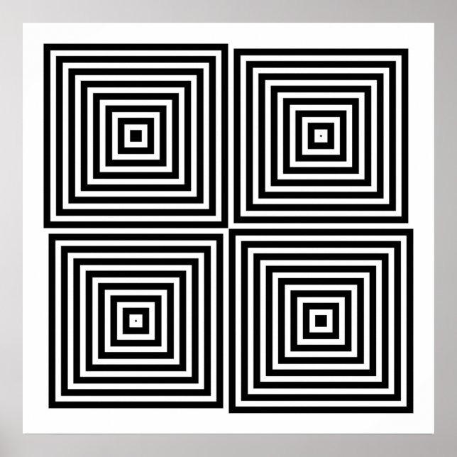 Póster Formas simétricas Op Sólo Art 08 (Frente)