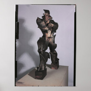 Póster Formas únicas de continuidad en el espacio, 1913