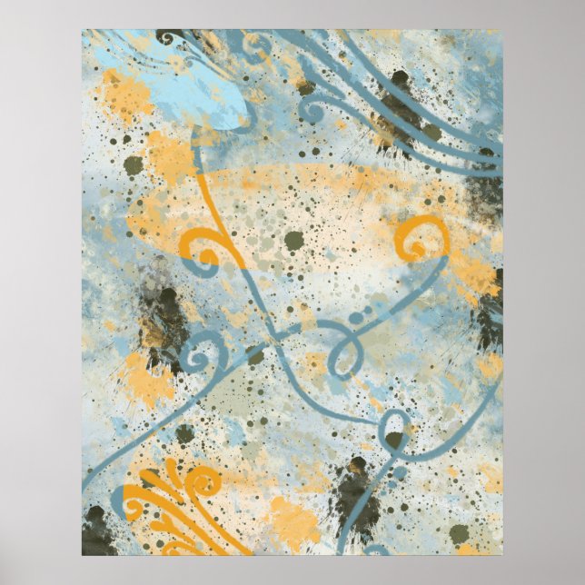 Póster Formas y colores modernos (Frente)