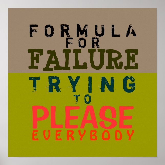 Póster Fórmula de error ~ 16x16 Poster (Frente)