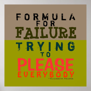 Póster Fórmula de error ~ 40x40 Poster