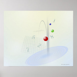 Póster Fórmula, gráfico, símbolos 10 de la matemáticas