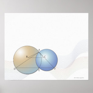 Póster Fórmula, gráfico, símbolos 7 de la matemáticas