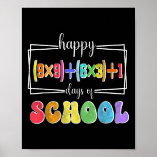 Póster Fórmula Matemática 100 Días De Maestra Divertida E