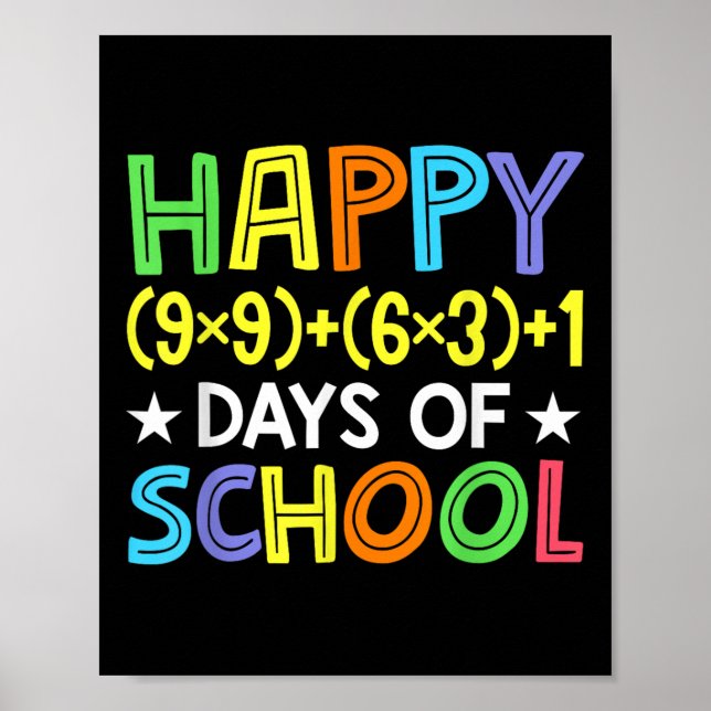 Póster Fórmula Matemática 100 Días De Maestra Divertida E (Frente)