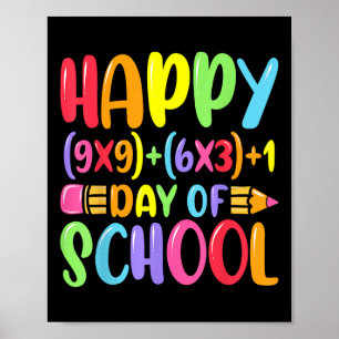 Póster Fórmula Matemática Feliz 100 Días De Matemáticas E