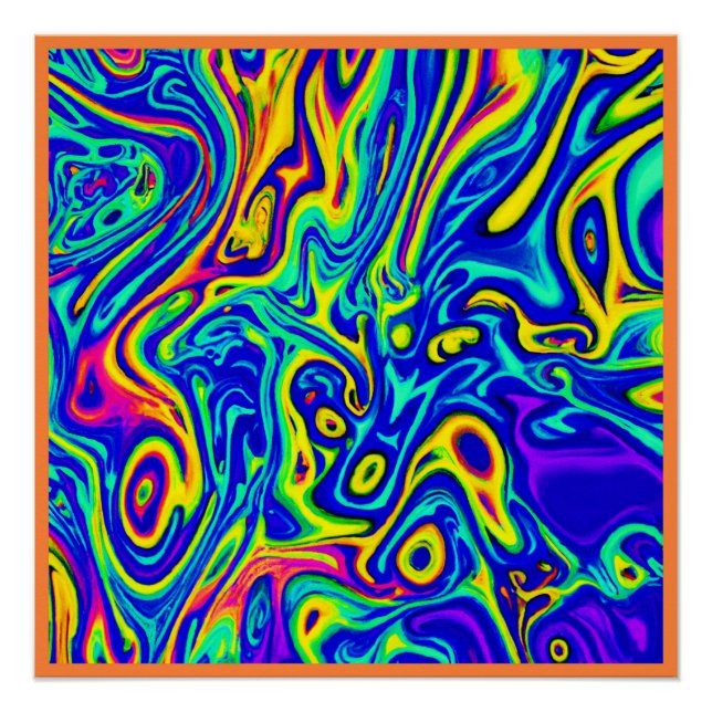 Póster Formularios de patrones de arte de estilo (Anverso)