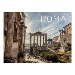 Póster Foro de Roma Romanum Italia Holiday Souvenir