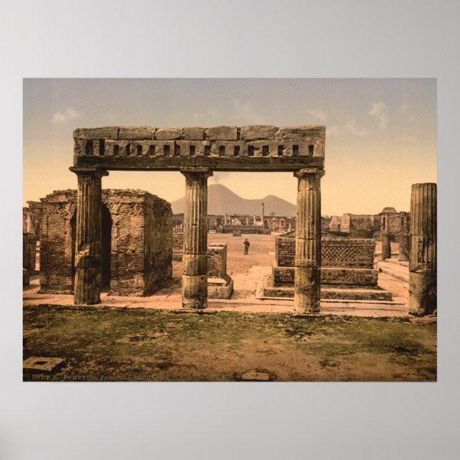 Póster Foro, Pompeya, Campania, Italia (Frente)