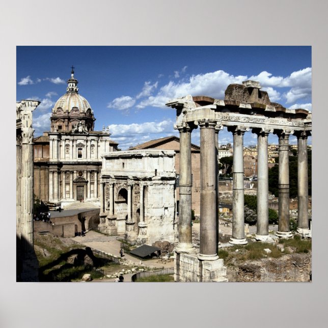 Póster Foro Romano, Roma, Italia (Frente)