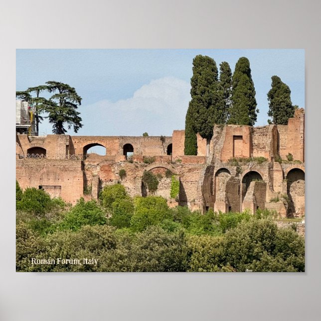 Póster Foro Romano, Roma, Italia Diseño Fotográfico Impri (Frente)