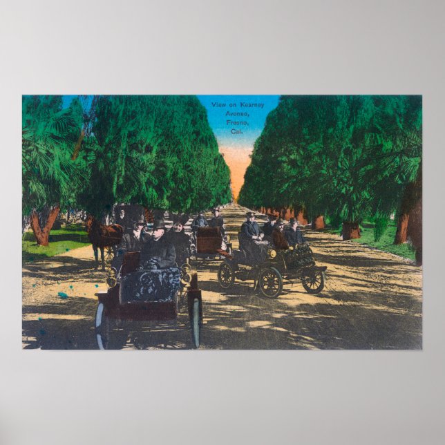 Póster Foros Model-T en Kearney AvenueFresno, CA (Frente)