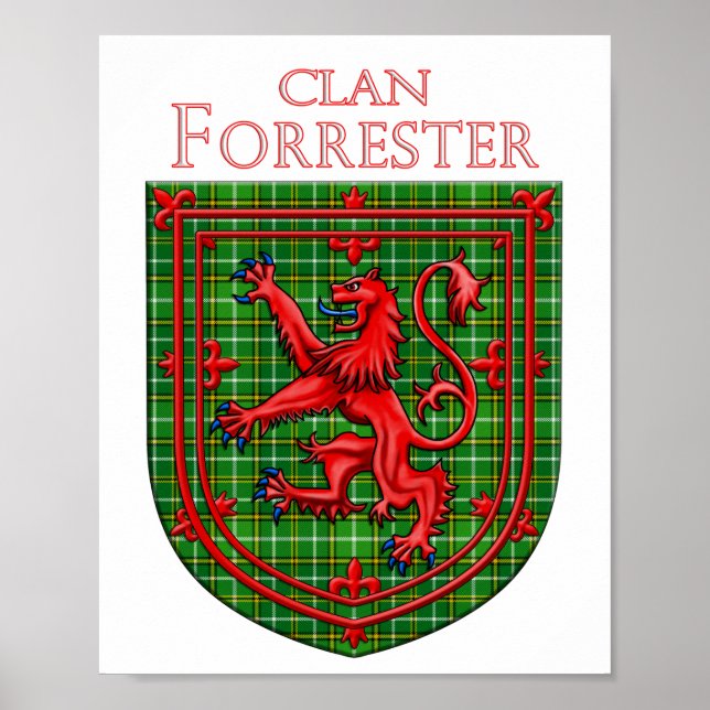 Póster Forrester Hunting Tartan Scottish Plaid (Frente)