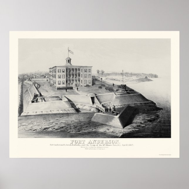 Póster Fort Anderson in Paducah, KY 1862 (Frente)
