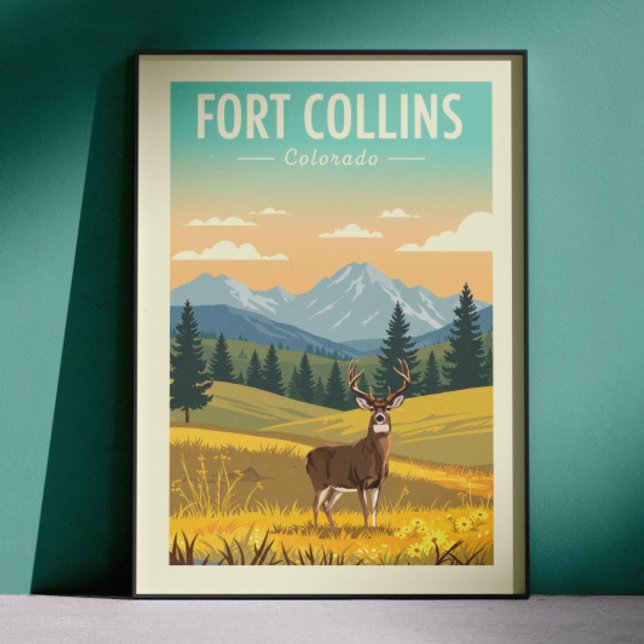 Póster Fort Collins Colorado Antiguo (Subido por el creador)
