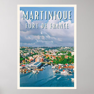 Póster Fort de France Photo Vintage