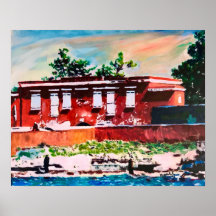 Fort Frederik Poster histórico 20x16