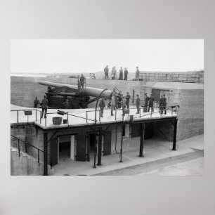 Póster Fort Hamilton Cannon, 1908