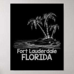 Póster Fort Lauderdale Family Vacation Cruise Shirt Flori
