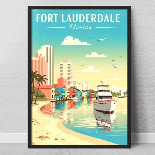 Póster Fort Lauderdale Florida Antiguo (Subido por el creador)