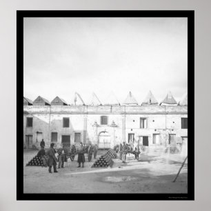 Póster Fort Marion en St. Augustine, FL 1864