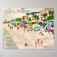 Fort Myers Beach en acrílico