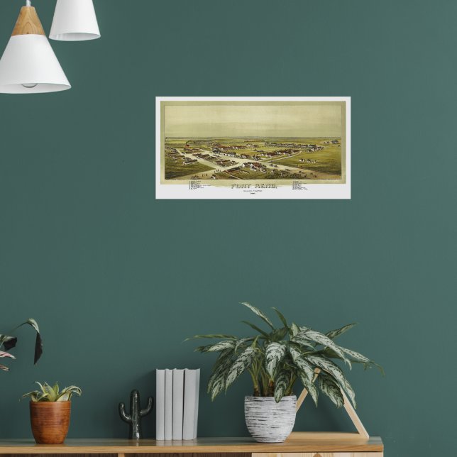 Póster Fort Reno Oklahoma Territory 1891 Lithograph (Salón 1)