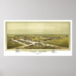 Póster Fort Reno Oklahoma Territory 1891 Lithograph