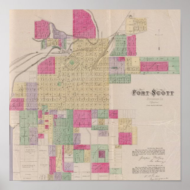 Póster Fort Scott, condado de Bourbon, Kansas (Frente)