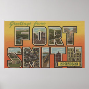 Póster Fort Smith, Arkansas - escenas grandes de la letra
