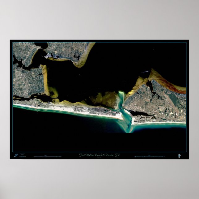 Póster Fort Walton Beach y Destin, Florida, publicación s (Frente)