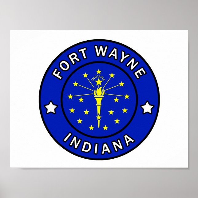 Póster Fort Wayne Indiana (Frente)