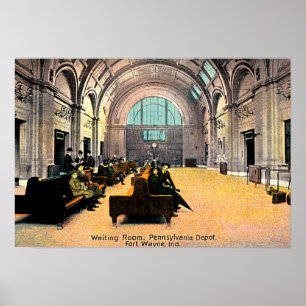 Póster Fort Wayne, Indiana Pennsylvania Depot 1915