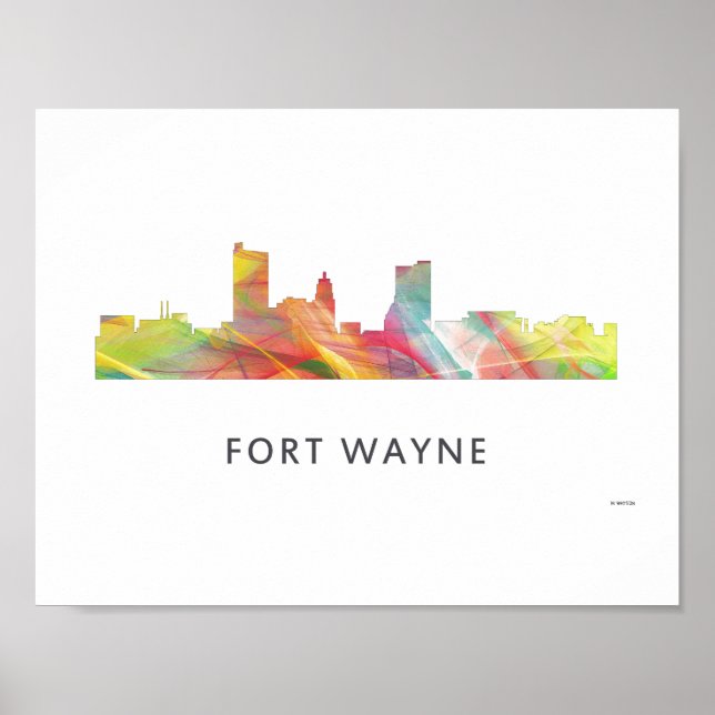 PÓSTER FORT WAYNE SKYLINE WB1 - (Frente)