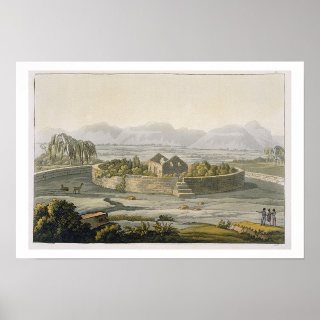 Póster Fortaleza circular de Cannar, Perú, de 'Le Costum (Frente)