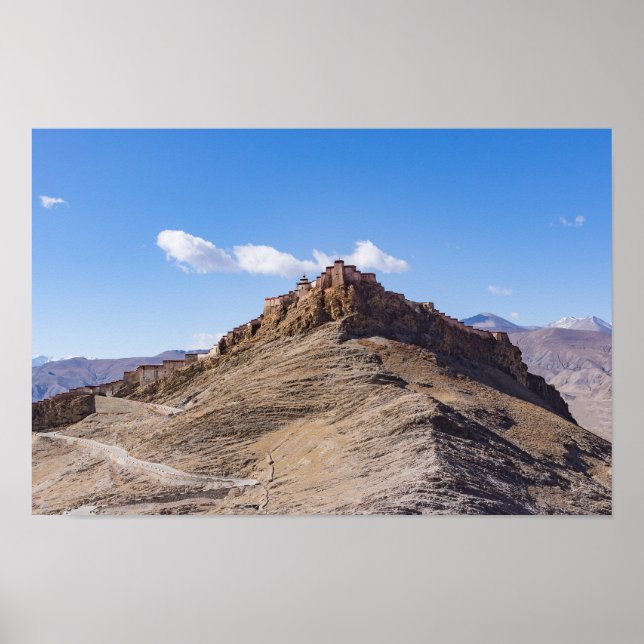 Póster Fortaleza de Gyantse Dzong - Tíbet (Frente)