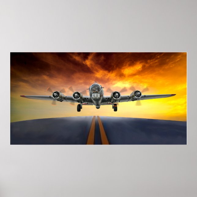 PÓSTER FORTALEZA DE VUELO B-17 DESACTIVADA (Frente)