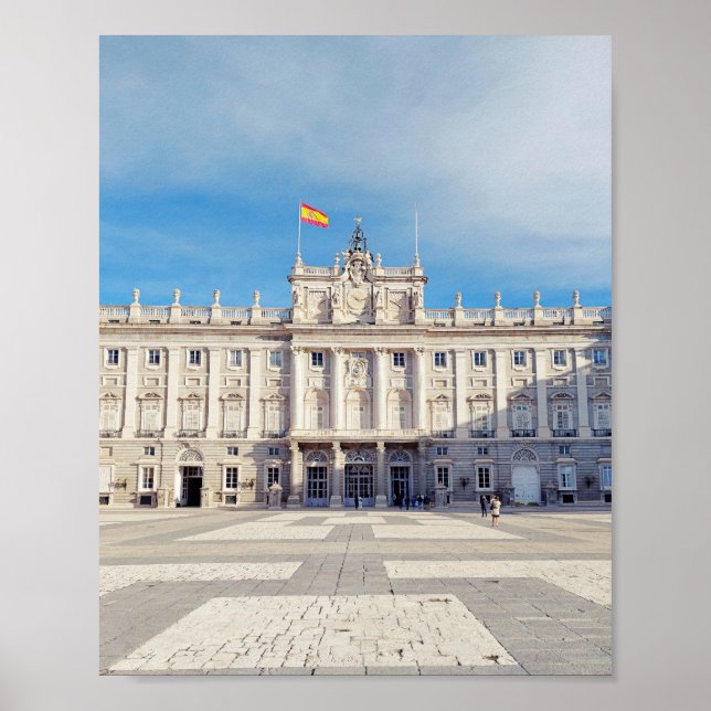 Póster Fortaleza del Palacio Real de Madrid España (Frente)