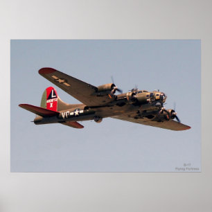 Póster Fortaleza del vuelo B-17