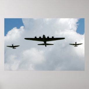 Póster Fortaleza del vuelo B-17