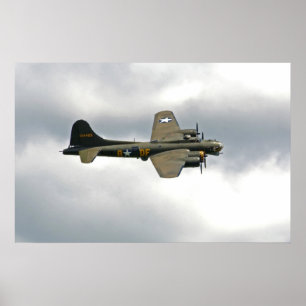 Póster Fortaleza del vuelo B-17