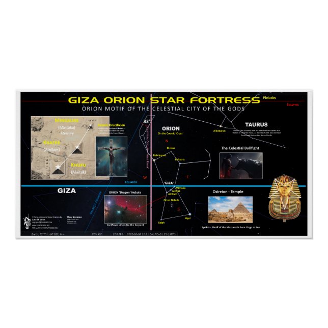 Póster Fortaleza Estrella de Giza Orion (Anverso)