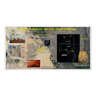 Póster Fortaleza Estrella de Giza Orion
