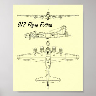 Póster Fortaleza Voladora B17