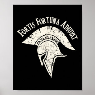Póster Fortis Fortuna Adiuvat Favorece el tatuaje