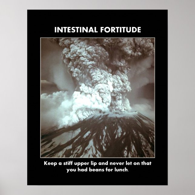 Póster fortitud intestinal-mantener-un-rígido-superior-la (Frente)