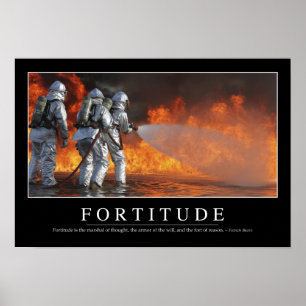 Póster Fortitude: cita Inspiradora