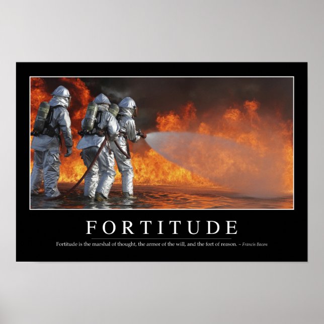 Póster Fortitude: cita Inspiradora (Frente)